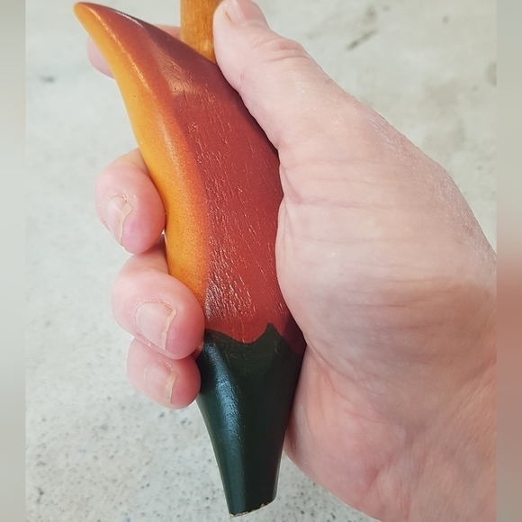 1970s Chili Peppers Wooden Salad Utensils - Picture 6 of 7